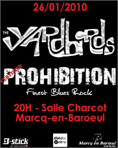 Les Yardbirds à Marcq-en-Baroeul le 26 janvier 2010
